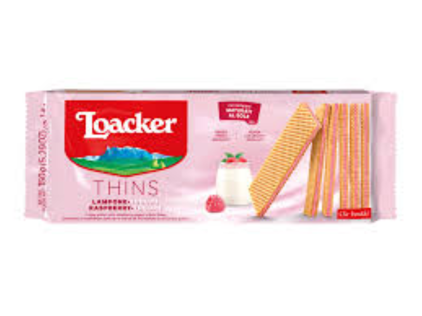 LOACKERS SANDWICH WAFER RASPBERRY YOGHURT 75G